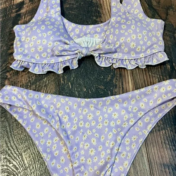 Purple Floral Bikini Set - Picture 2 of 5